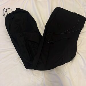 Black Parachute Pants (S/M)